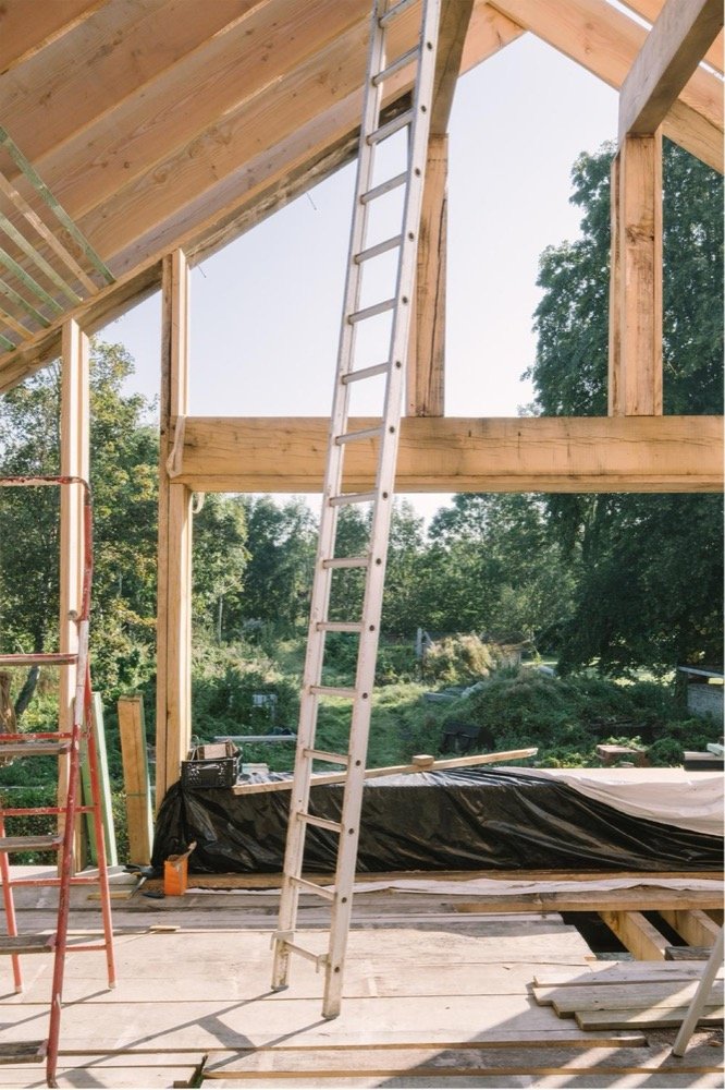 Rénovation intérieure biosourcée — réalisation CARTDESIGN matériaux naturels Belgique